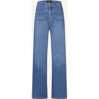 s.Oliver BLACK LABEL Bootcut-Hose In Jeansoptik blau
