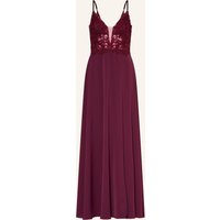 VM Vera Mont Abendkleid mit Spitze und Schmucksteinen