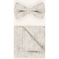 WILVORST Wilvorst Set: Fliege Und Einstecktuch beige