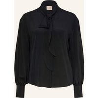 ÉMANOU Émanou Schluppenbluse Mit Seide schwarz