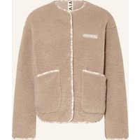 VIVI MARI Vivi Mari Teddyfell-Jacke beige