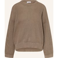 BRUNELLO CUCINELLI Pullover Mit Glitzergarn braun