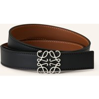 Loewe Loewe Ledergürtel Anagram schwarz
