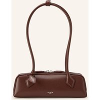 ALAÏA Alaïa Schultertasche Le Teckel Small braun