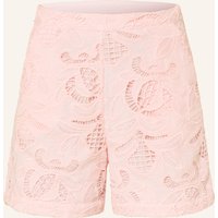 Mrs & HUGS Mrs & Hugs Shorts Aus Lochspitze rosa