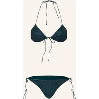 Oséree Oséree Triangel-Bikini Lumiere Mit Glitzergarn blau