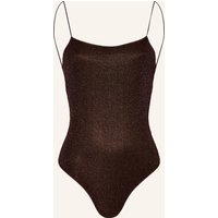 Oséree Oséree Badeanzug Lumiere Maillot Mit Glitzergarn braun