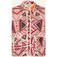 lollys laundry Lollys Laundry Steppweste Cairoll Aus Jacquard rot
