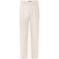 ZEGNA Chino Extra Slim Fit Mit Leinen grau