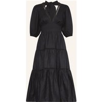 heidi klein Heidi Klein Strandkleid Meteora Aus Leinen Mit Cut-Out schwarz