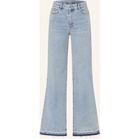 Oui Wide Leg Jeans blau