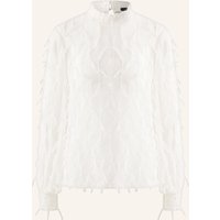 Oui Oui Blusenshirt Mit Plissees weiss