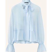 Oui Oui Schluppenbluse Mit Rüschen blau