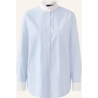 Oui Oui Bluse Mit Rüschen blau