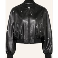 drykorn Lederjacke Marham Mit Swarovski® Kristallen schwarz