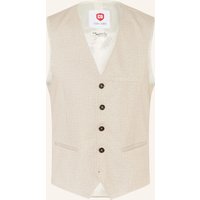CG - CLUB of GENTS Cg - Club Of Gents Anzugsweste Cg Plum Slim Fit beige