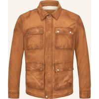 Milestone Milestone Fieldjacket Mslennard Aus Leder braun