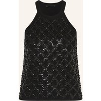 LIU JO Stricktop Mit Schmucksteinen schwarz