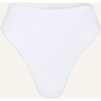 FARM RIO Highwaist-Bikini-Hose White Gerbera Daisy weiss