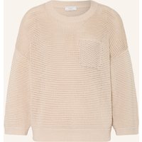 PESERICO Peserico Pullover Mit 3/4-Arm Und Schmucksteinen beige