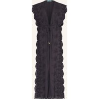 Melissa Odabash Melissa Odabash Kaftan Talitha Aus Lochspitze schwarz