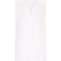 120%lino 120%Lino Blusentop Aus Leinen weiss
