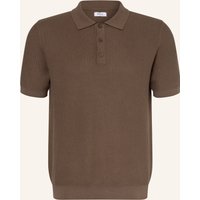 PAUL Paul Strick-Poloshirt grau