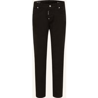 Dsquared2 Cropped Jeans Teddy schwarz
