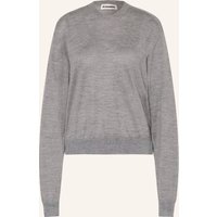 Jil Sander Pullover Mit Cashmere Und Seide grau