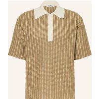 Jil Sander Strick-Poloshirt beige