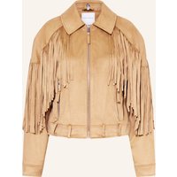 RINO & PELLE Rino & Pelle Jacke Ravenna In Lederoptik braun
