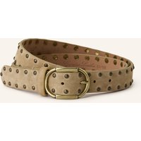 Reptile's House Reptile's House Ledergürtel Mit Nieten beige