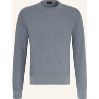 Brioni Pullover Mit Seide blau