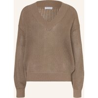 BRUNELLO CUCINELLI Pullover Mit Glitzergarn braun