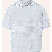 Opus Strick-Hoodie Gikaria blau