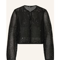 Maje Maje Strickjacke Mit Glitzergarn Und Pailletten schwarz