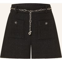 Maje Maje Bouclé-Shorts Mit Glitzergarn schwarz