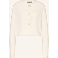 Maje Maje Strickjacke Mit Schmucksteinen weiss