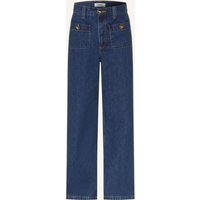 sandro Wide Leg Jeans blau
