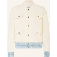 sandro Bouclé-Jacke weiss