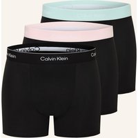 Calvin Klein 3er-Pack Boxershorts Icon Cotton Relaxed Fit schwarz