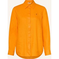 Tommy Hilfiger Tommy Hilfiger Hemdbluse Aus Leinen orange