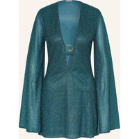 Oséree Oséree Strandkleid Lumiere Mit Glitzergarn blau
