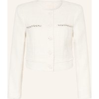 Guess Guess Tweed-Jacke Clothilde Mit Schmucksteinen Und Glitzergarn weiss