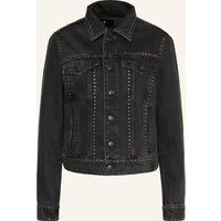 7 For All Mankind 7 For All Mankind Jeansjacke Adi Trucker Mit Nieten schwarz