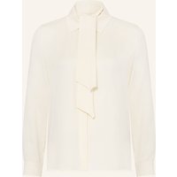 Max Mara Max Mara Hemdbluse Colmo Aus Seide Mit Abnehmbarer Schluppe beige