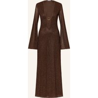 Oséree Oséree Strandkleid Lumière Mit Glitzergarn braun