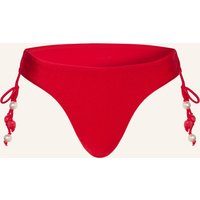 Seafolly Triangel-Bikini-Hose Palermo Loop Mit Schmuckperlen rot