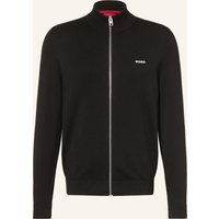 HUGO Strickjacke San Jacomo schwarz