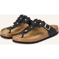 Birkenstock Birkenstock Zehentrenner Gizeh Flower Mit Nieten schwarz